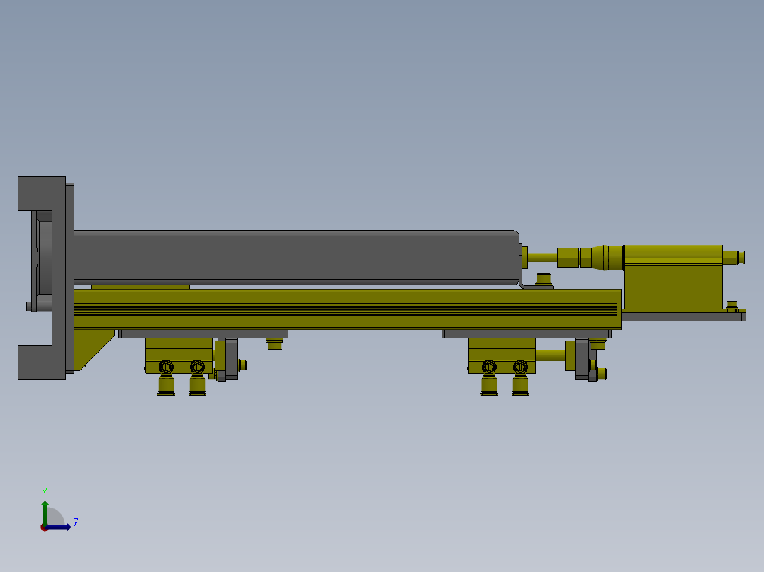 M6 送风清洗机构左视图