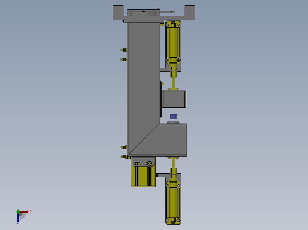 M6 送风清洗机构俯视图
