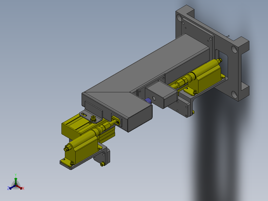 M6 送风清洗机构正等轴测图