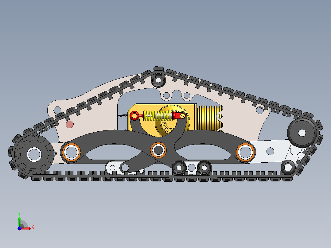 【 DTV Shredder全地形履带滑板车设计图.sw】前视图