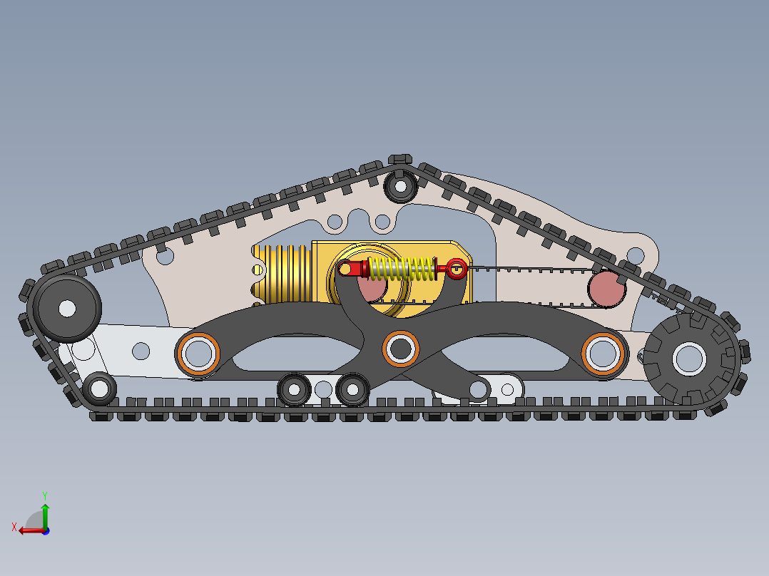 【 DTV Shredder全地形履带滑板车设计图.sw】后视图