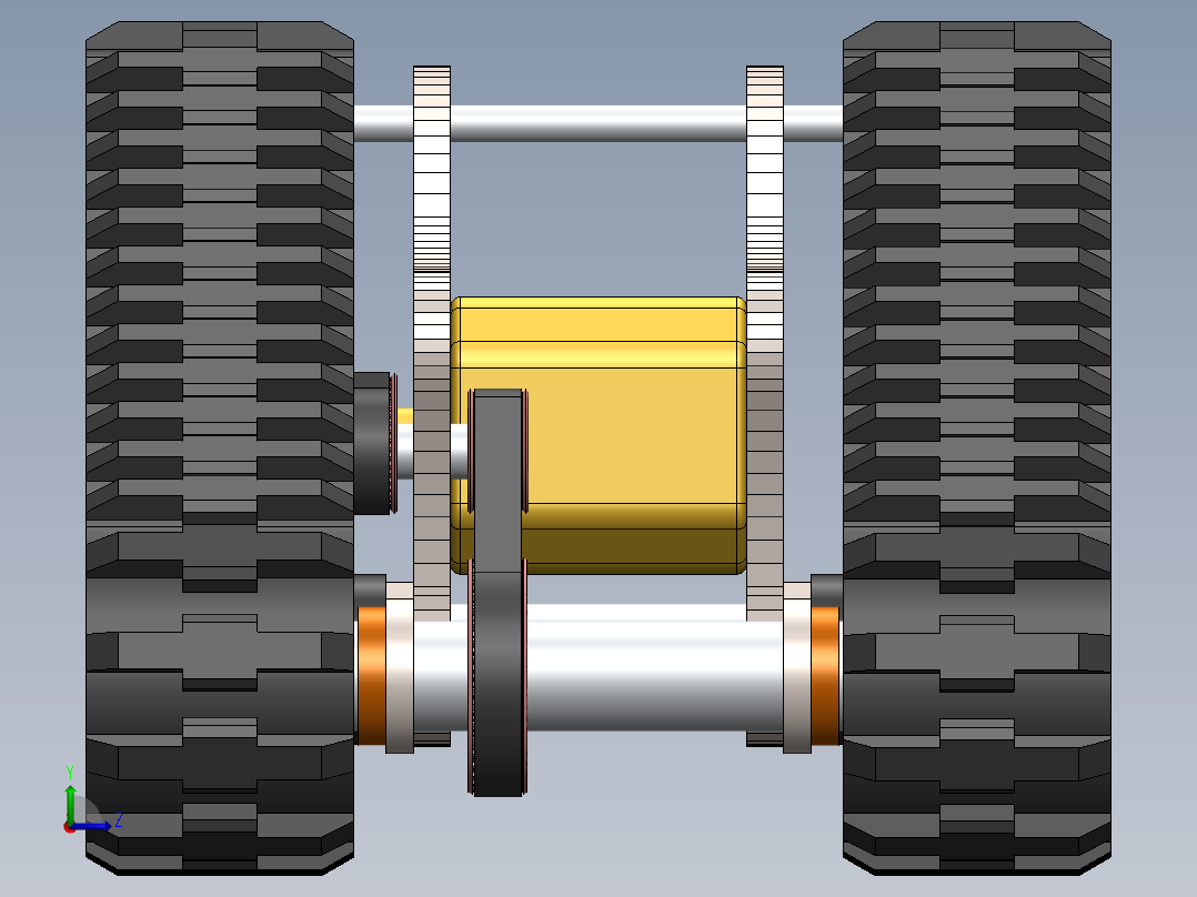【 DTV Shredder全地形履带滑板车设计图.sw】左视图