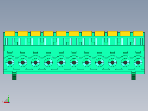 DEGSON 2EDG 系列 5.0mm 可插拔接线端子组-2EDGKDB-5.0-11P-14-00AH后视缩略图