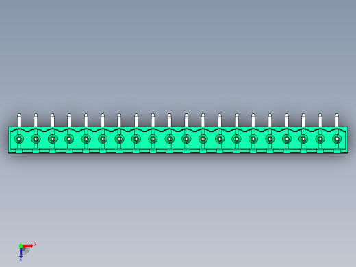 DEGSON 2EDG 系列 5.08mm 可插拔接线端子组-2EDGRC-5.08-20P-14-00AH俯视缩略图