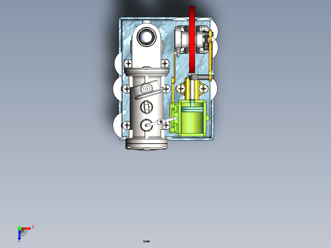 桌面蒸汽机俯视图