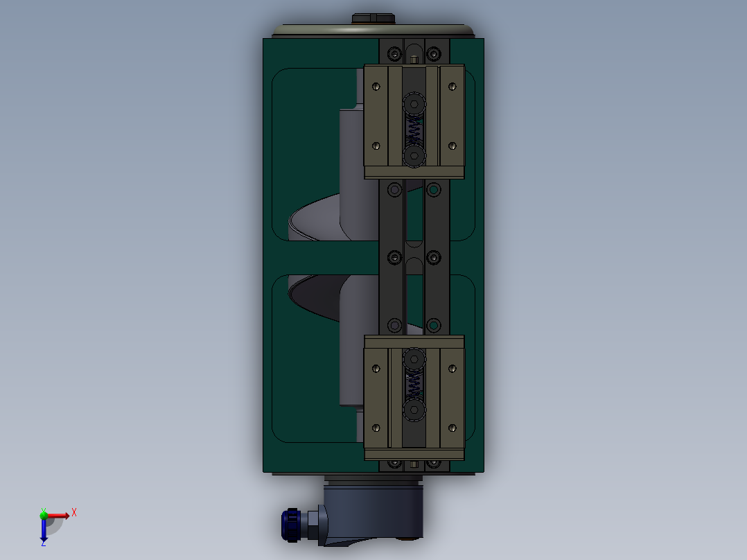 CAM自适应控制盒俯视图