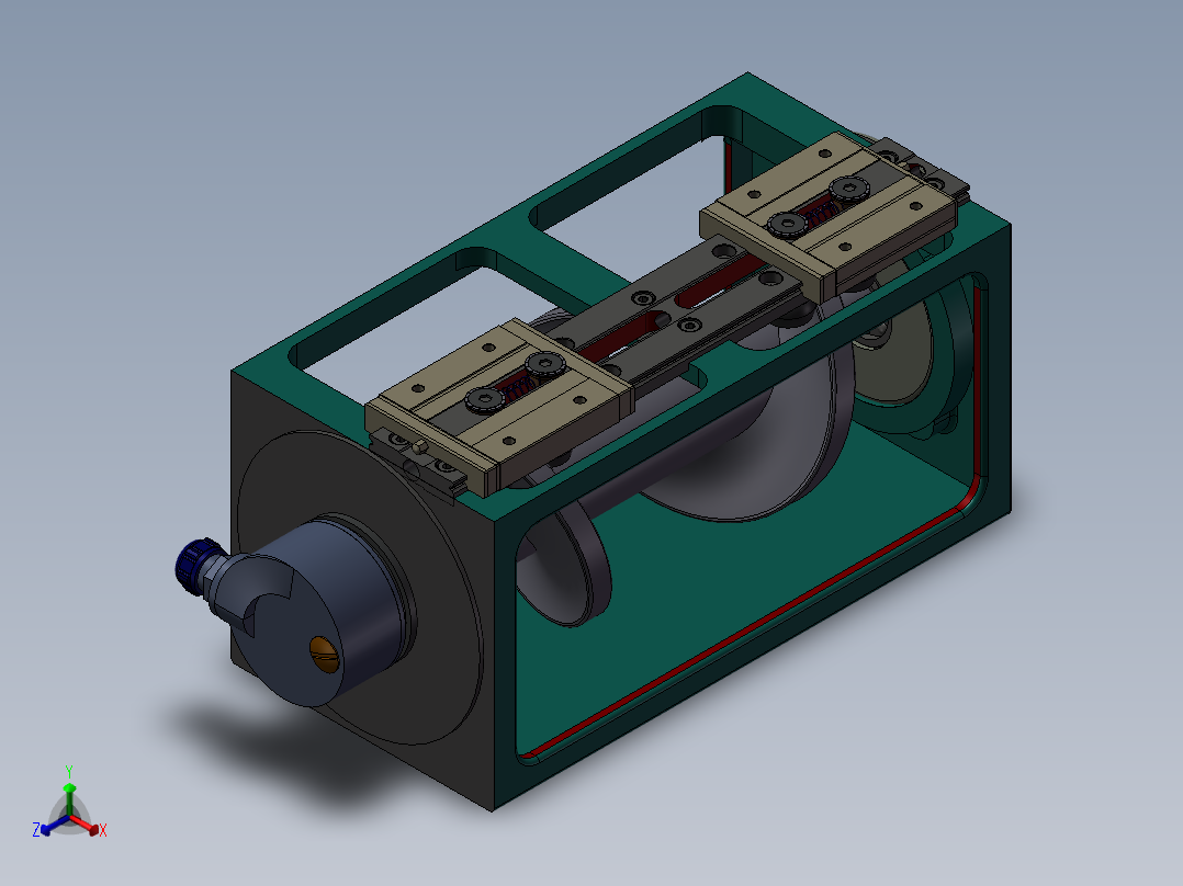 CAM自适应控制盒正等轴测图