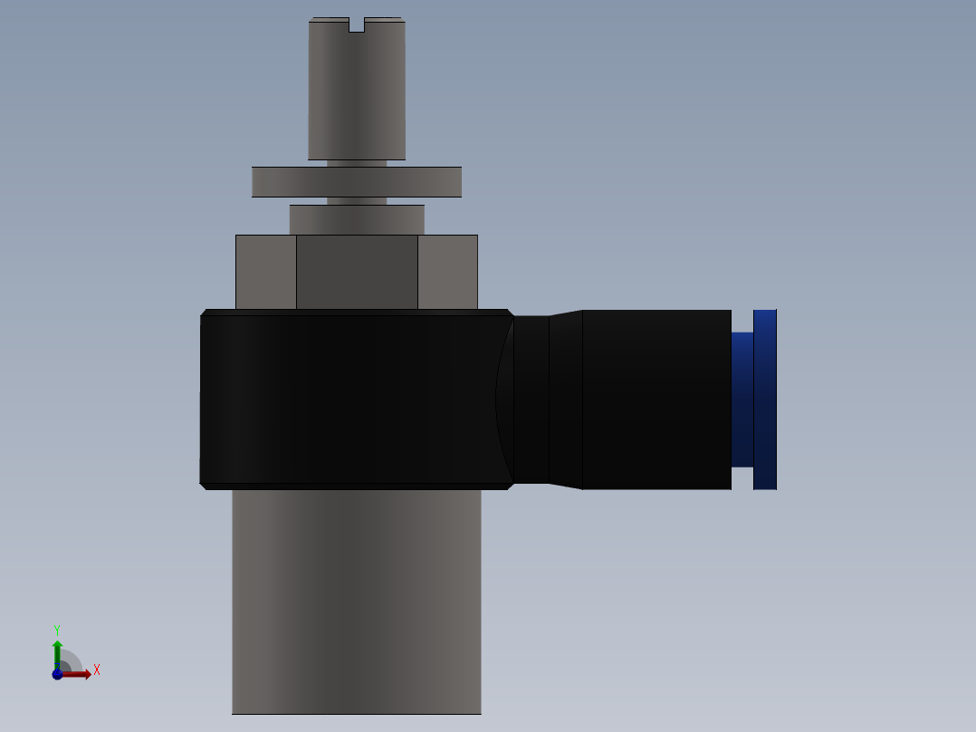 Ø6 x 3-8 - CONTROLE DE FLUXO 90° BANJO (C0K510638)前视图
