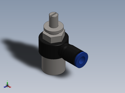 Ø6 x 3-8 - CONTROLE DE FLUXO 90° BANJO (C0K510638)正等轴测缩略图