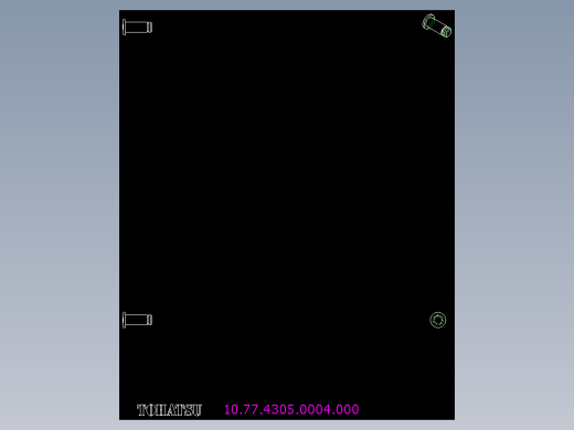 連結梢(不銹鋼)10.-2D多系列多零件图纸模型