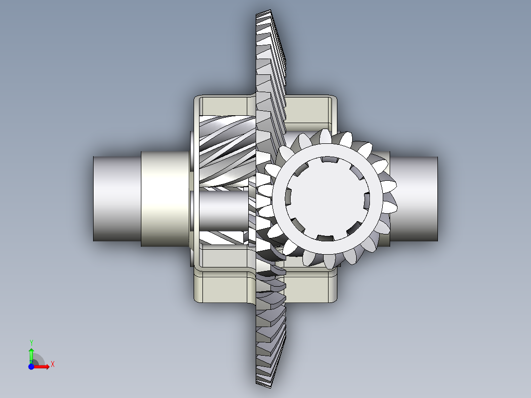 齿轮啮合 (112)前视图
