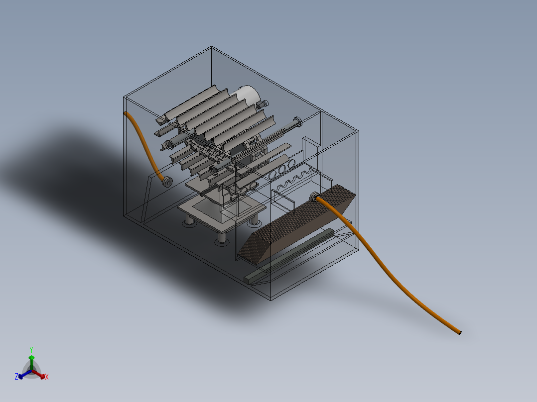 超声波流速仪正等轴测图
