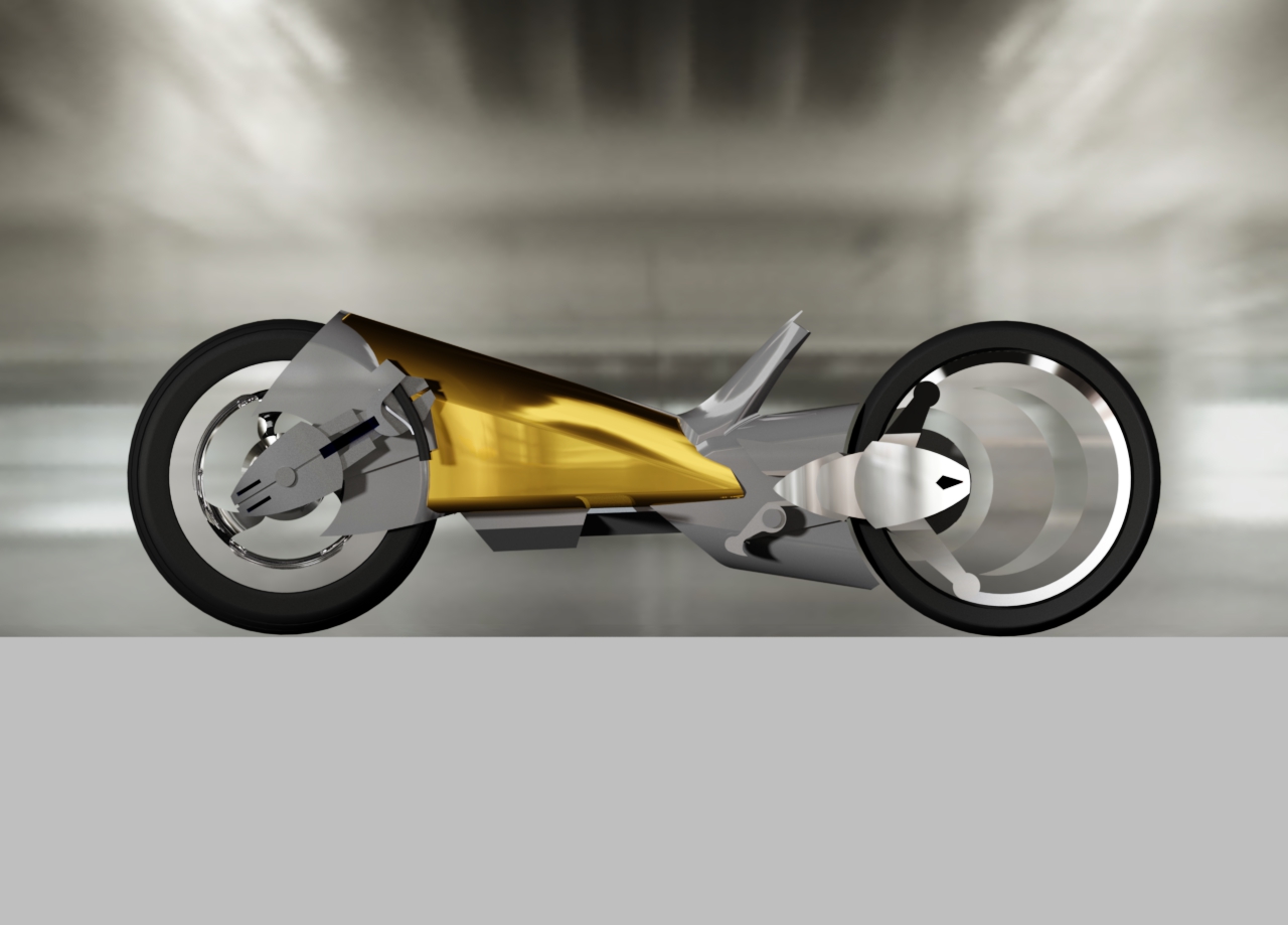 3轮胎概念摩托