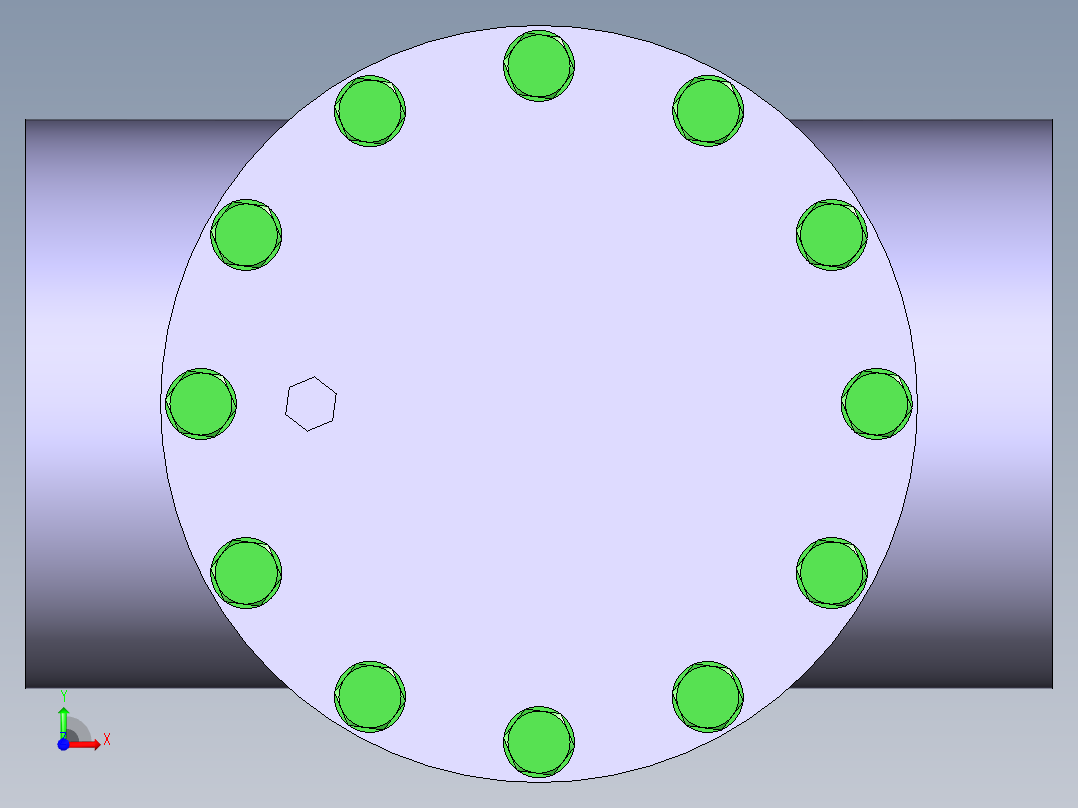 [PVC] 访问三通Access Tee前视图
