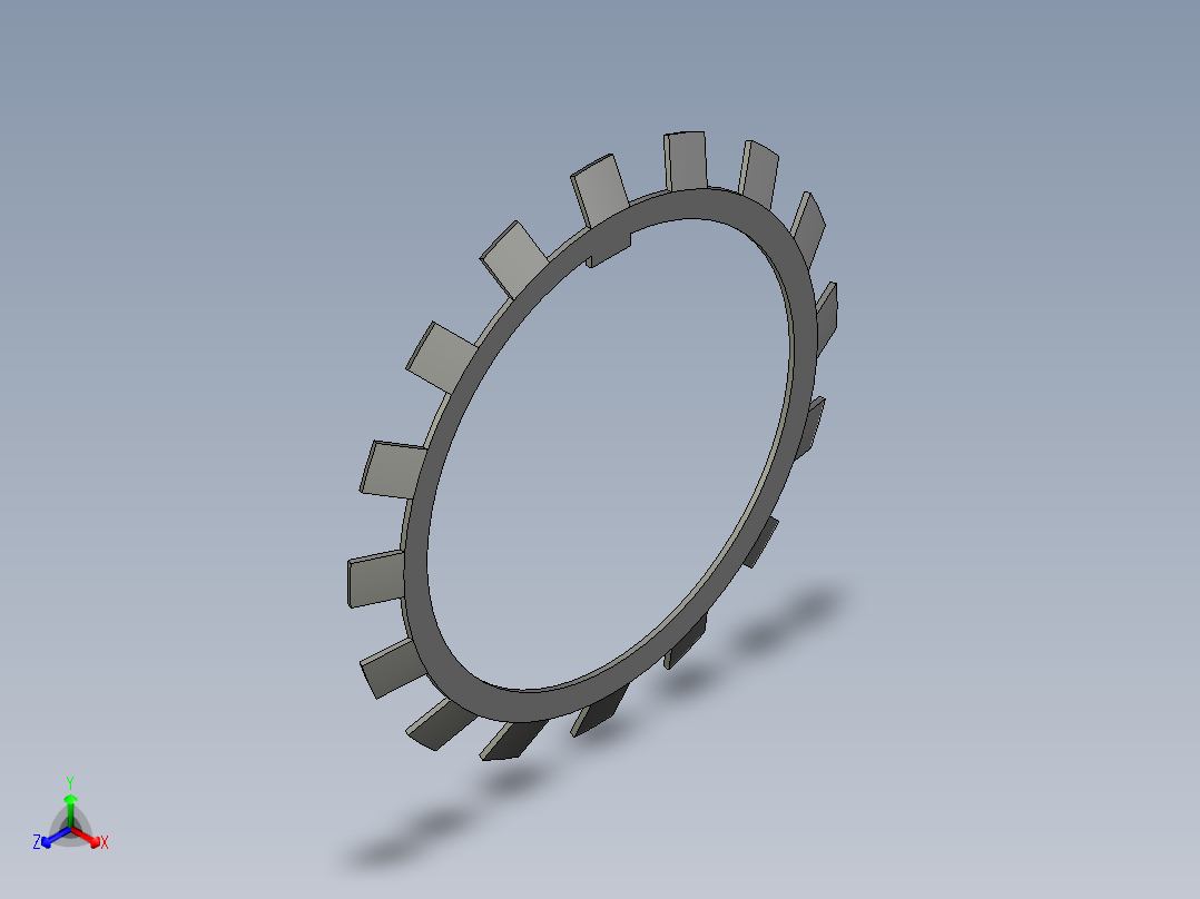 SKF轴承配件开槽螺母锁紧垫圈3D模型IGS格式