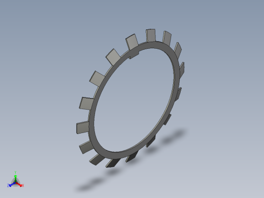 SKF轴承配件开槽螺母锁紧垫圈3D模型IGS格式
