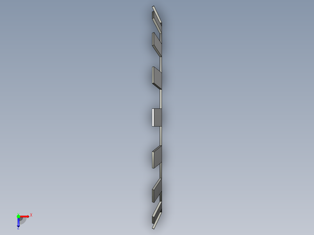 SKF轴承配件开槽螺母锁紧垫圈3D模型IGS格式俯视图