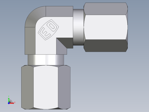 卡套式工业通用硬管接头EO_Union_elbow_W06ZL71前视缩略图