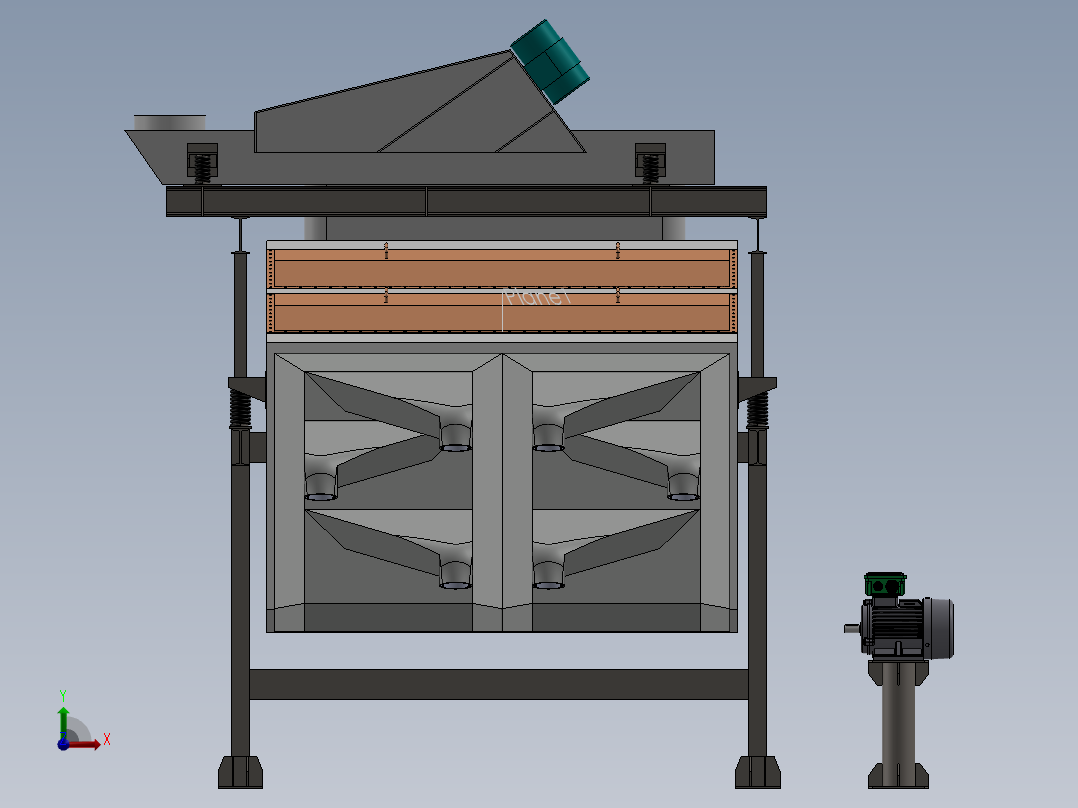 糖分级机前视图