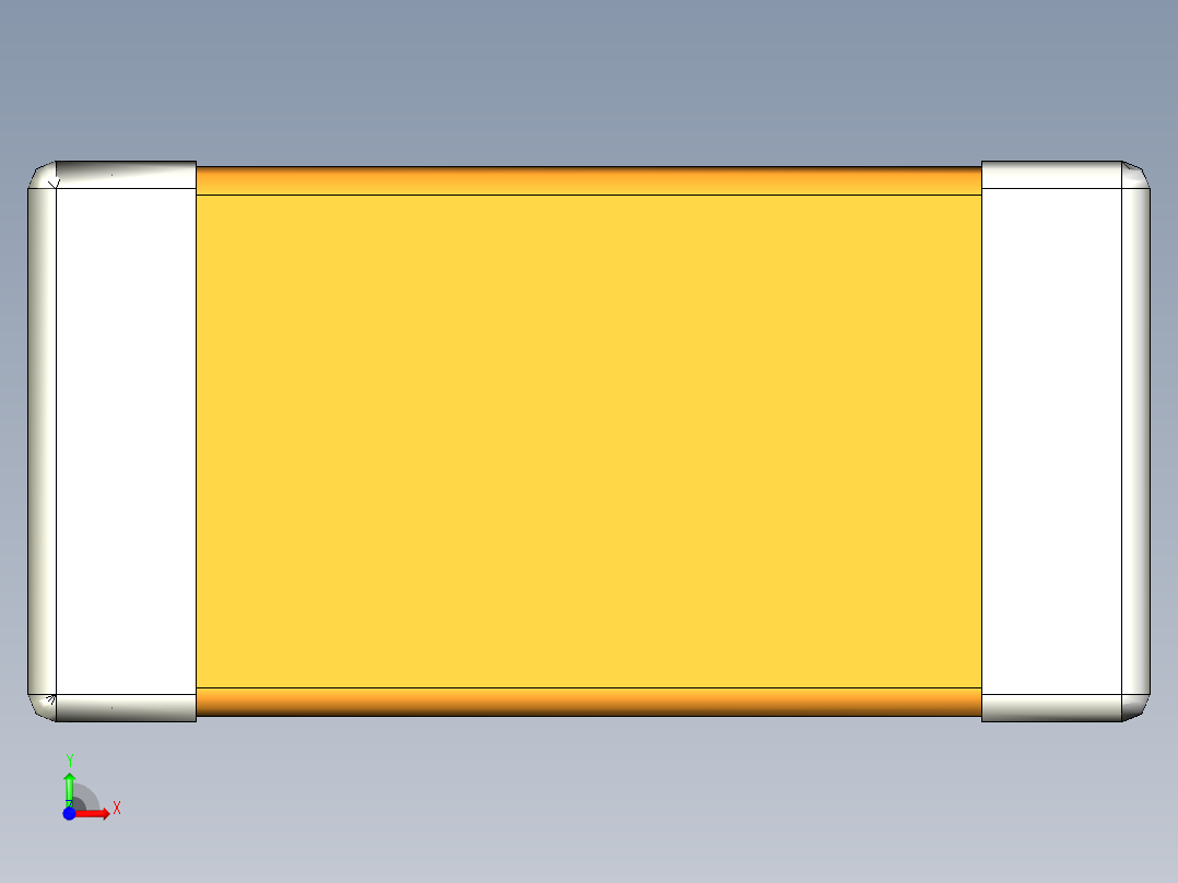 元器件3D封装C0402_03520前视图