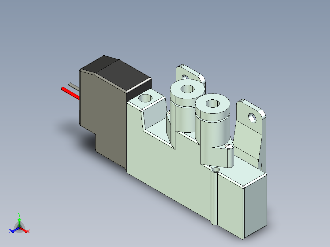 气动电磁阀SY3120系列2位10款主视图