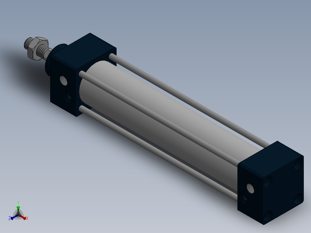 气缸SC32x140S正等轴测图