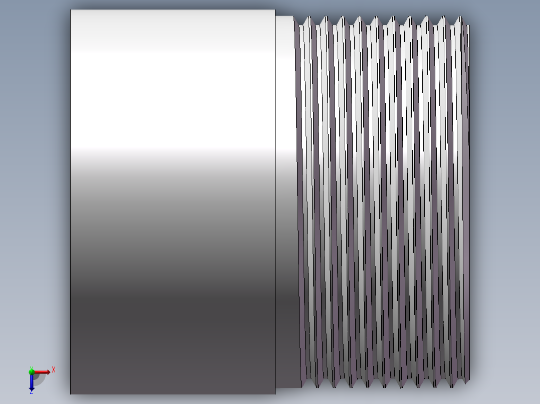 丝头-单外丝 DN40俯视图