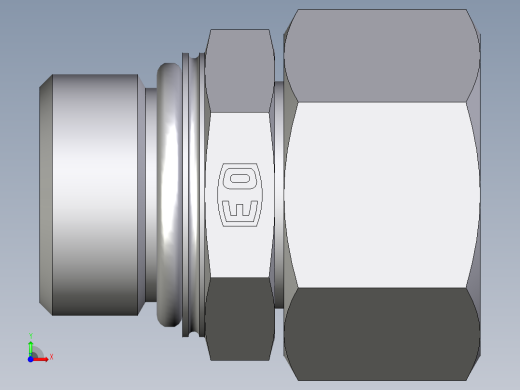 卡套式工业通用硬管接头EO_Swivel_connector_EGEO22LM27x2CF前视缩略图