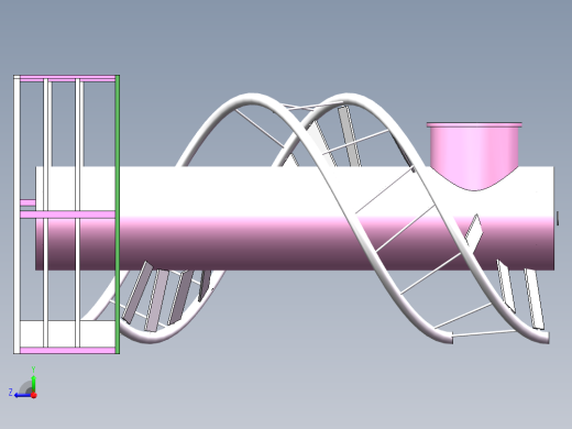 Q153-基于SolidWorks对带旋转电梯的水处理装置设计【三维SolidWorks】右视缩略图