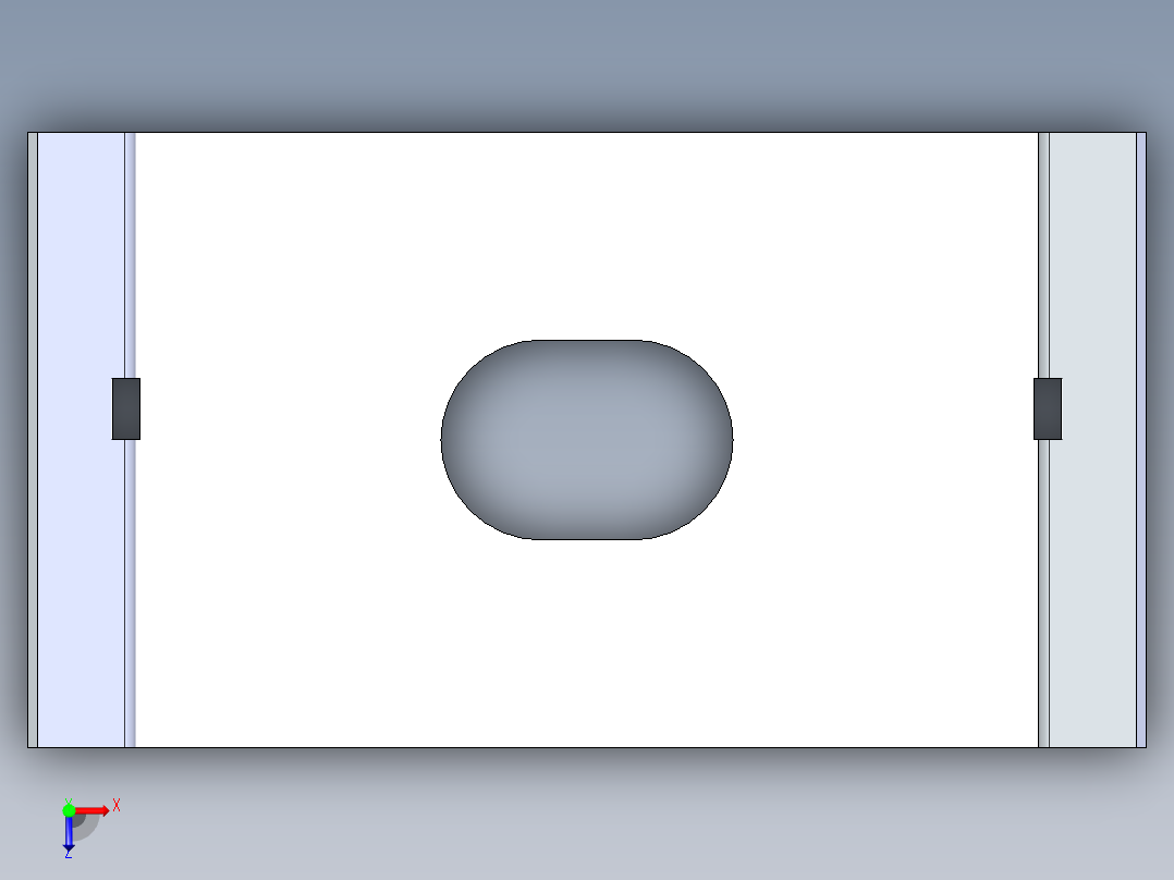 型材-KJN LED LIGHT STANDARD BRACKET LMBWLB32俯视图