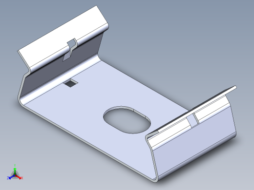 型材-KJN LED LIGHT STANDARD BRACKET LMBWLB32正等轴测缩略图