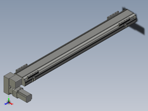 直线模组LHB17-L40-S1250-LD设计图纸