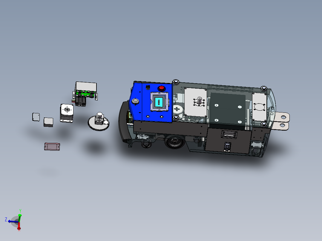 详细AGV小车（sw18可编辑+工程图）