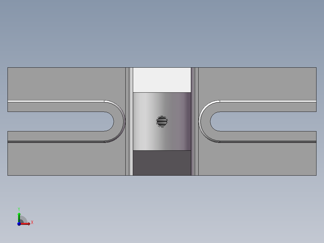 支架加工工艺分析前视图