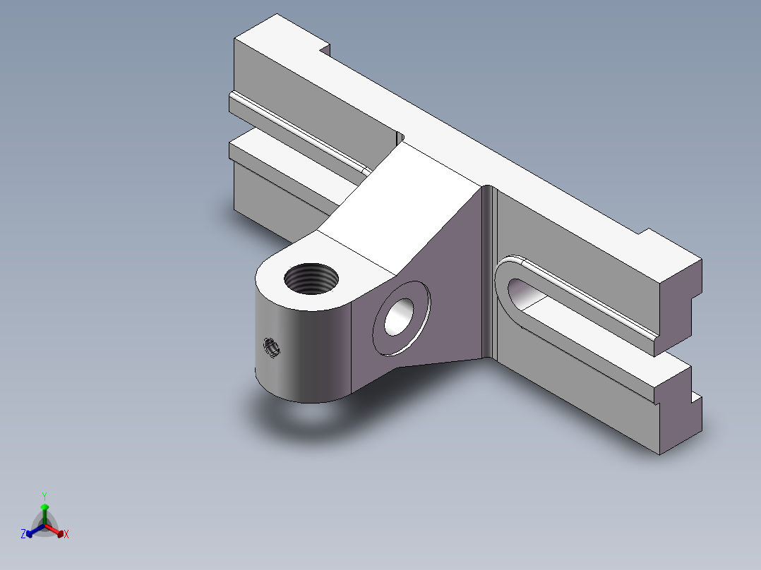 支架加工工艺分析正等轴测图