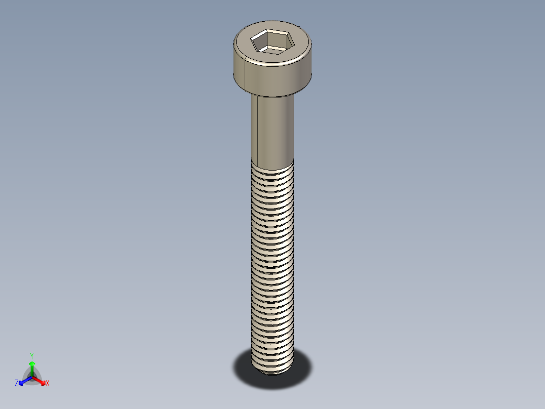 Screw_DIN_912_M3x25_A2.STEP公制内六角螺钉