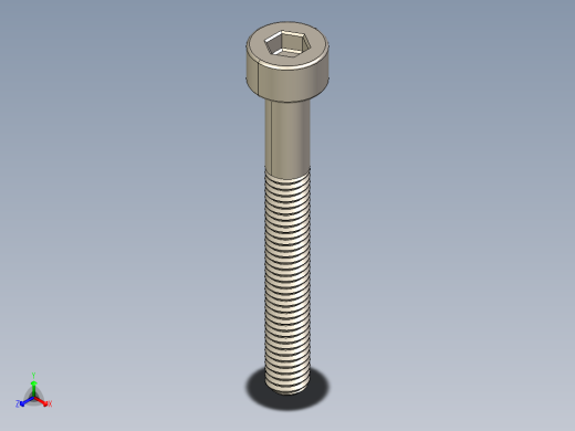 Screw_DIN_912_M3x25_A2.STEP公制内六角螺钉