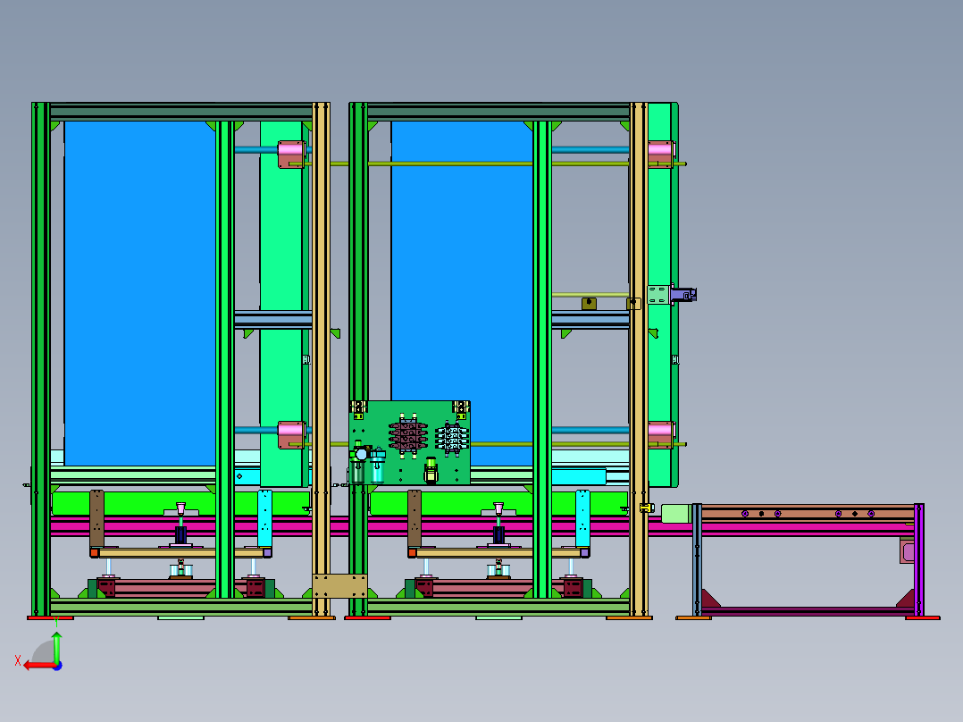 泡沫制品生产用料仓后视图