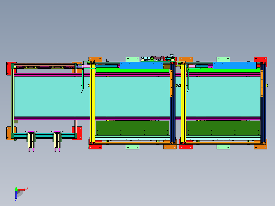 泡沫制品生产用料仓俯视图