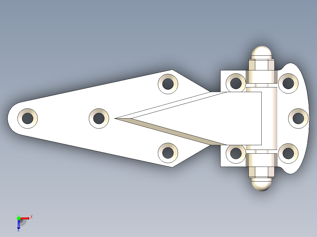铰链、(10)俯视图