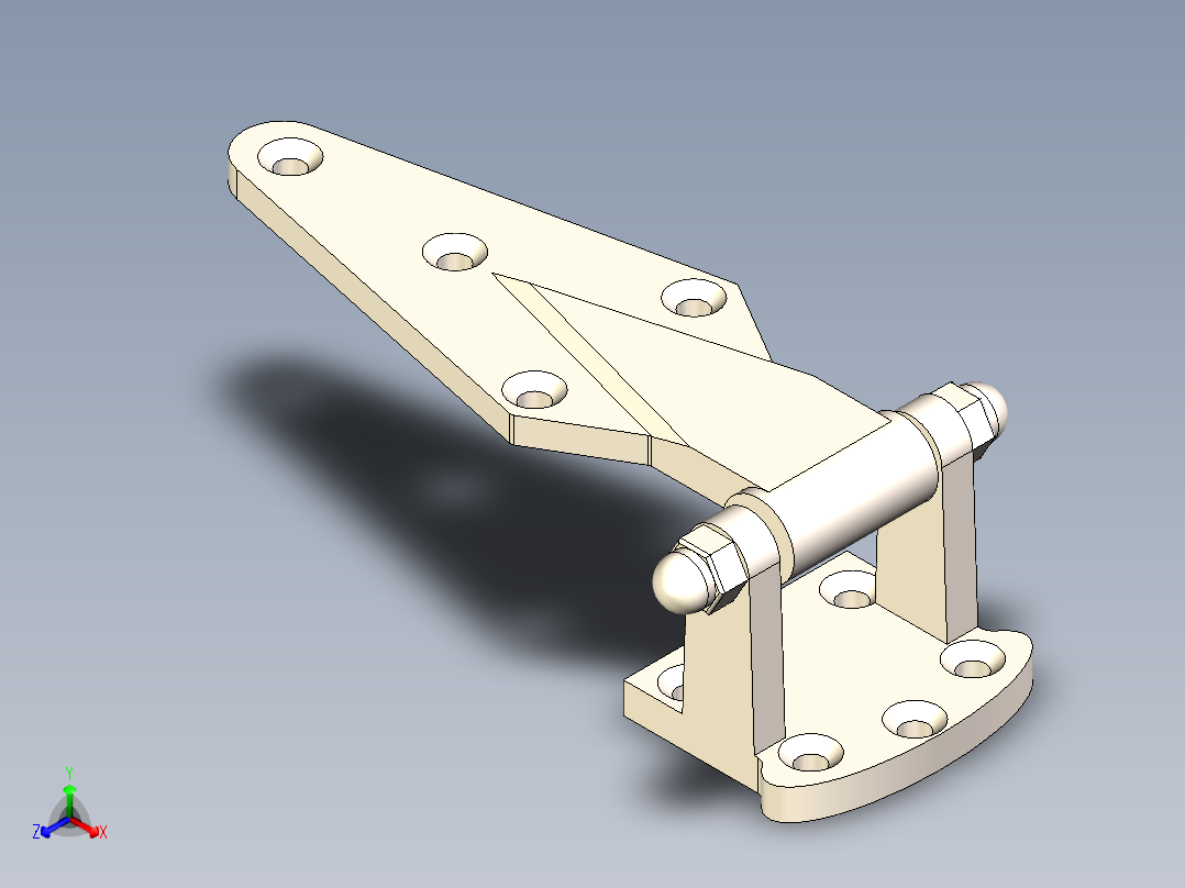 铰链、(10)正等轴测图