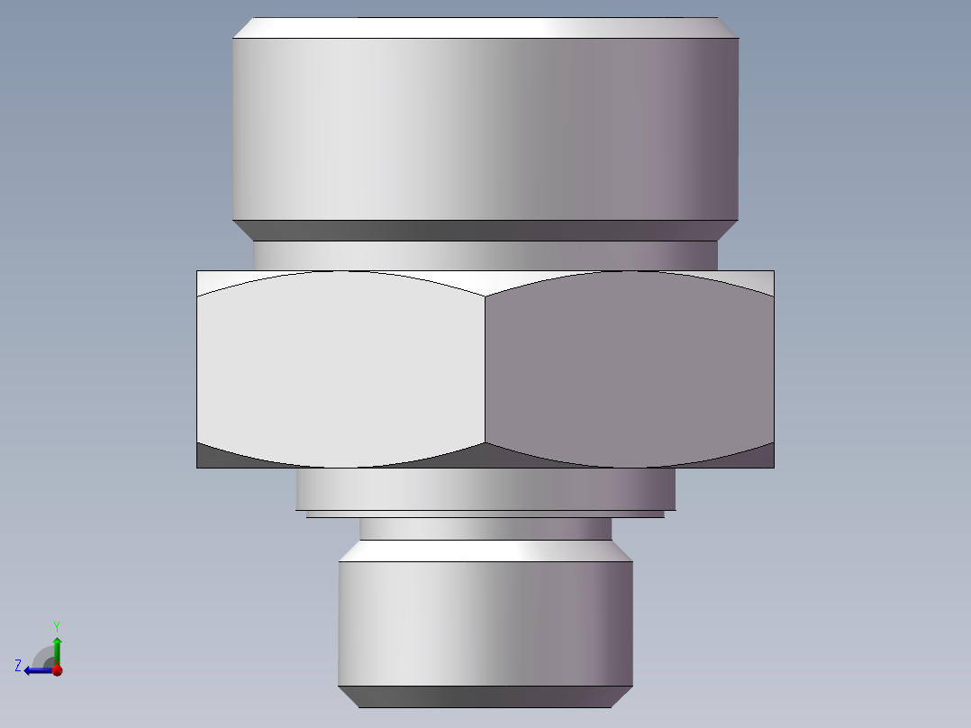 英制管螺纹ED密封、1DB-36-08WD右视图