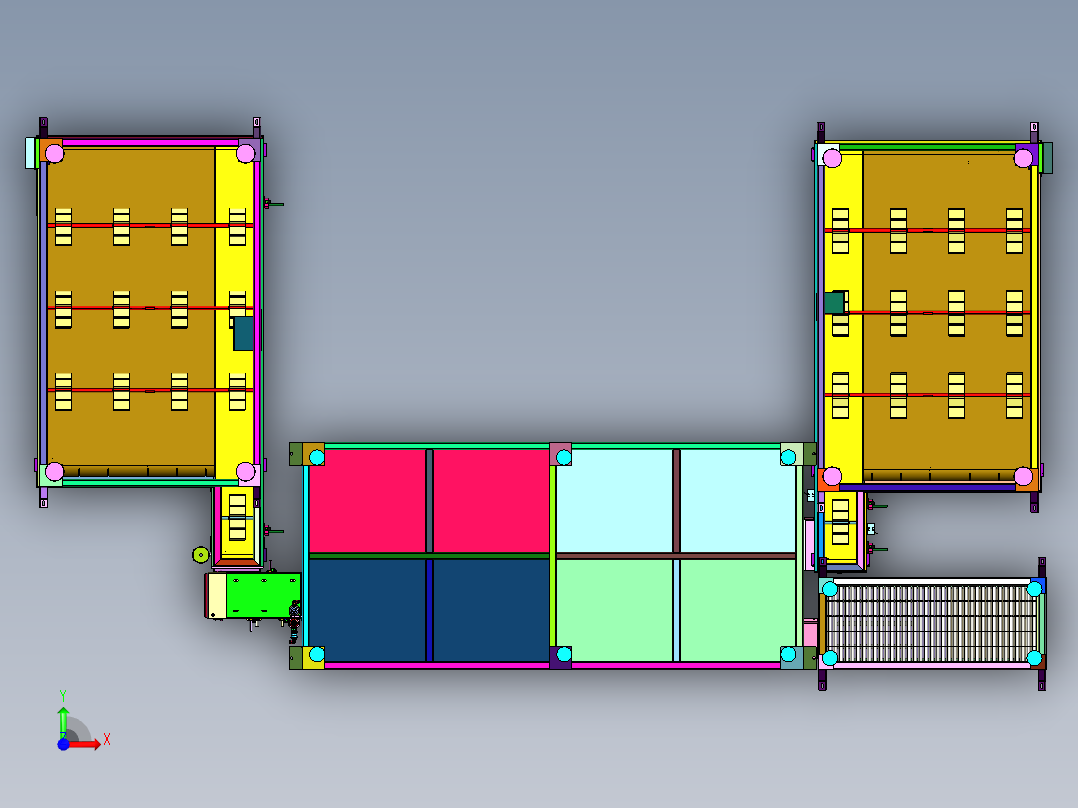 套圈CCD多工位拍照量测设备前视图
