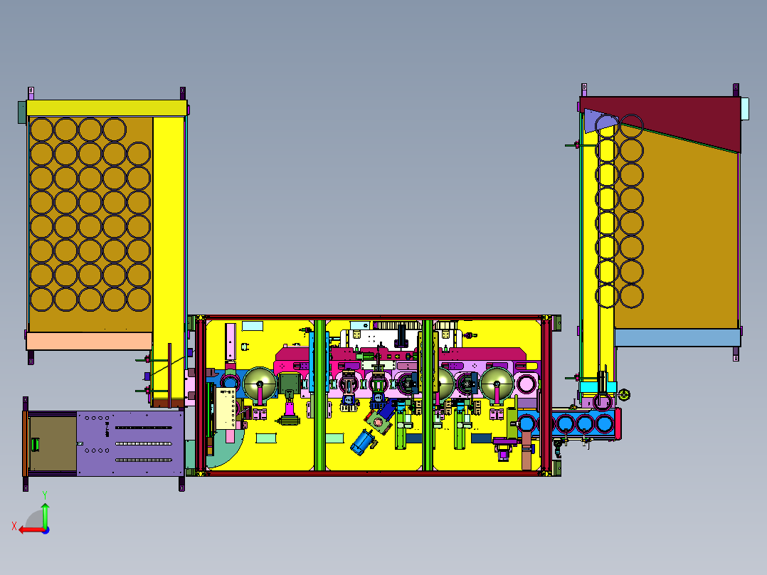 套圈CCD多工位拍照量测设备后视图