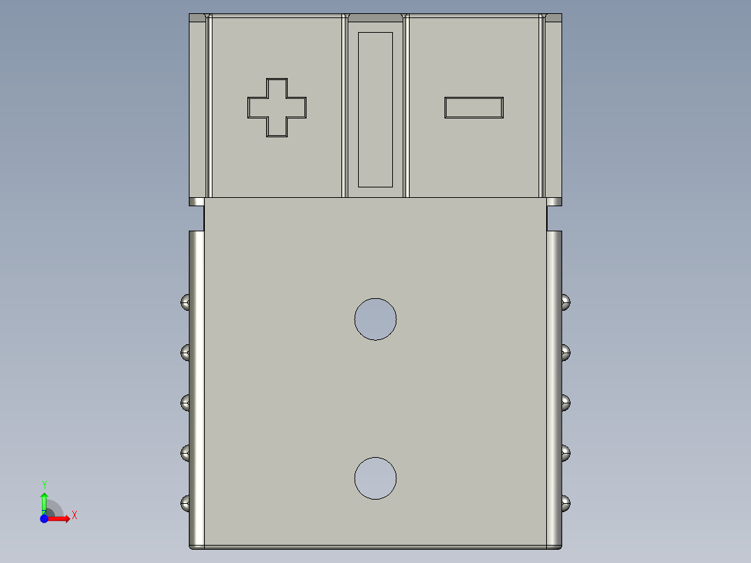 接插件(190)前视图