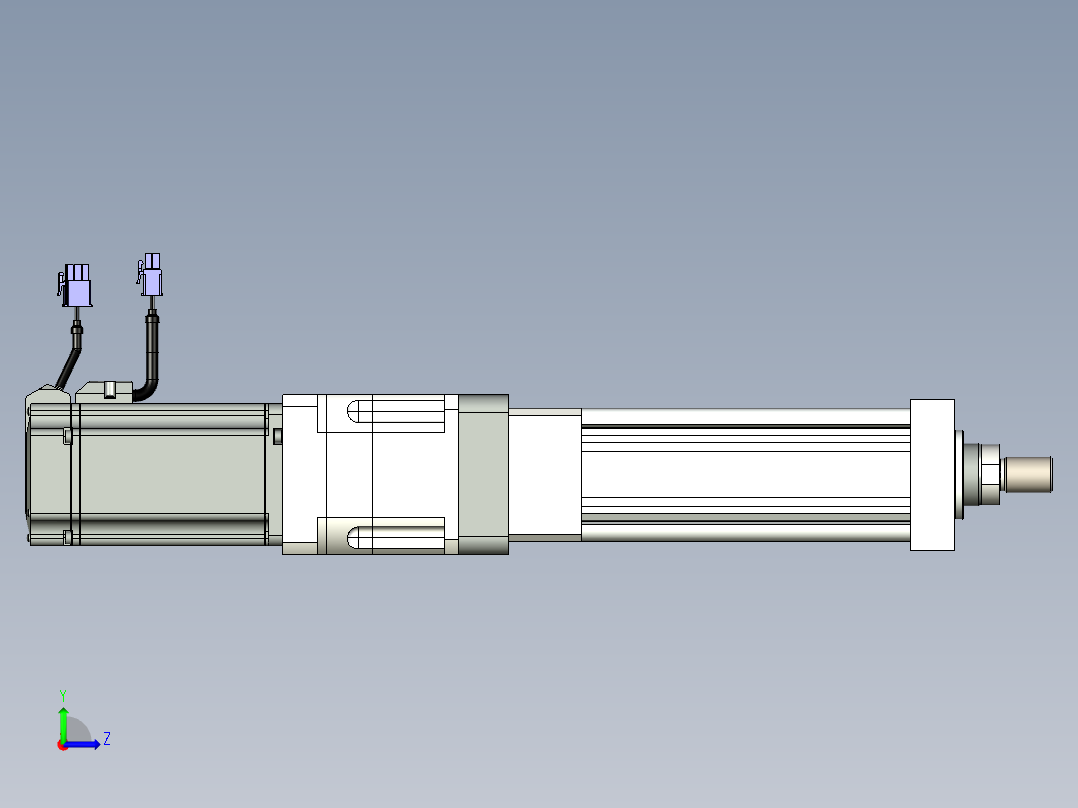 伺服电动缸G-210572左视图