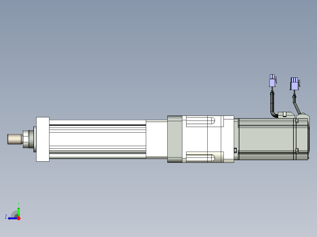 伺服电动缸G-210572右视图