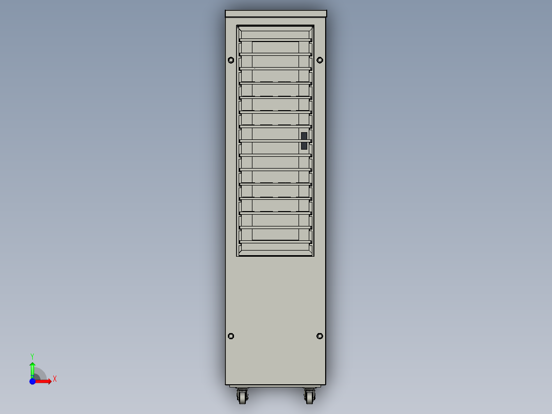 上支架料车前视图
