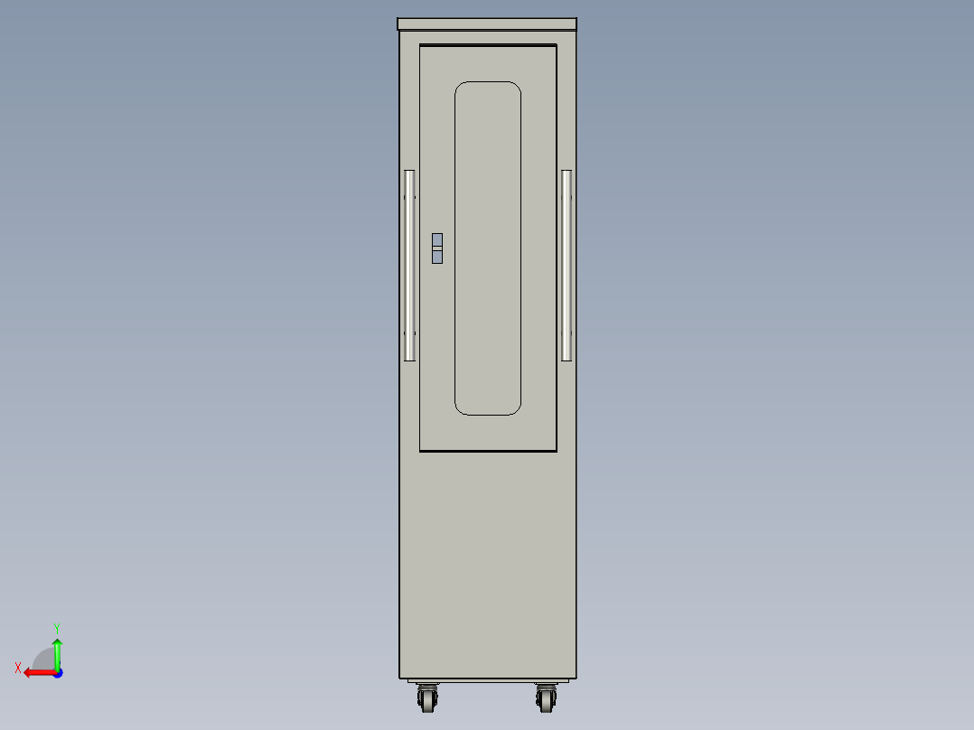 上支架料车后视图