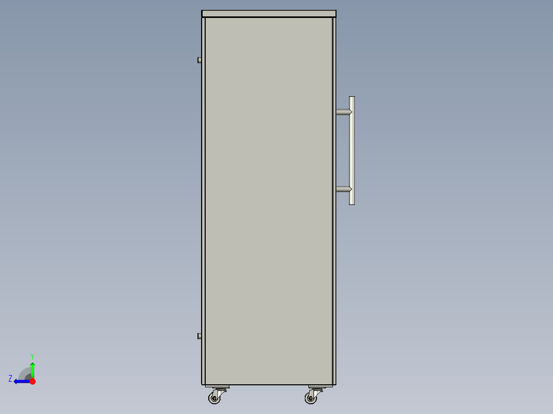 上支架料车右视图
